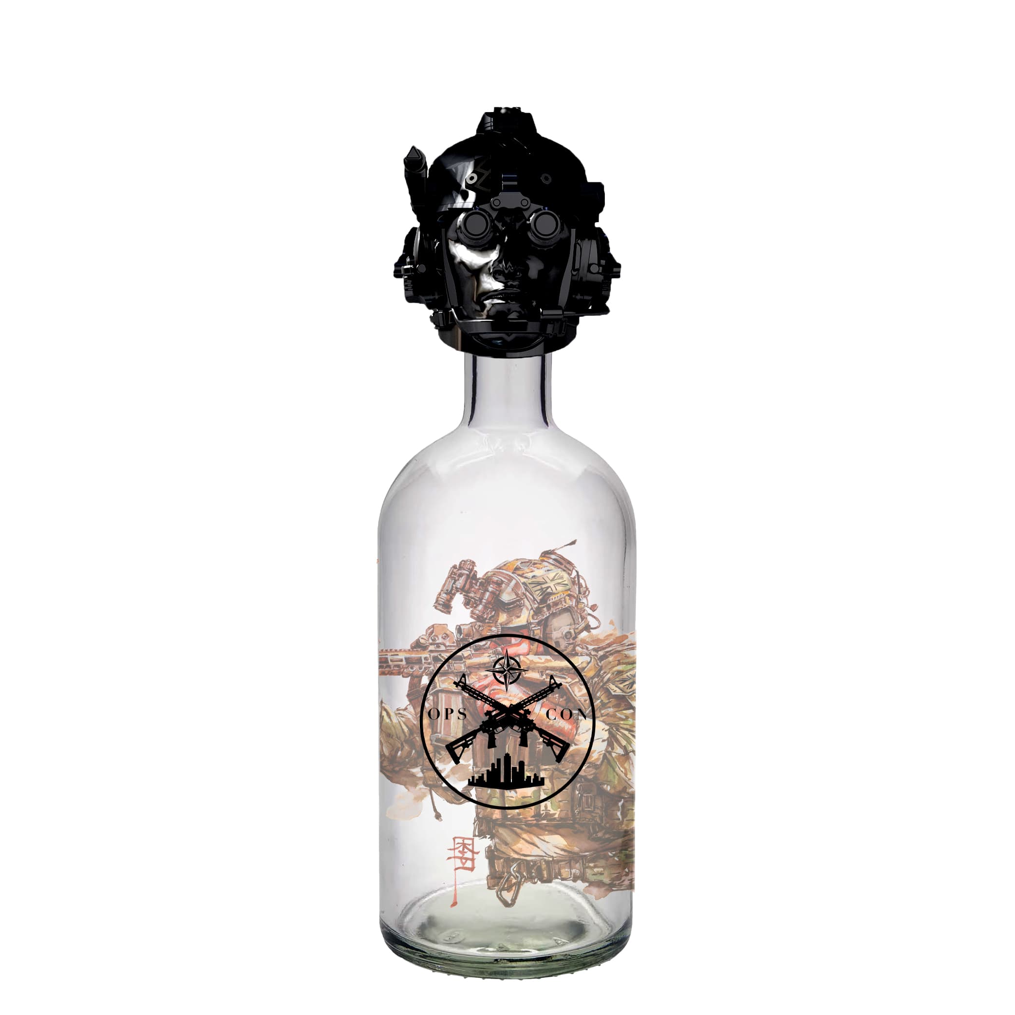 The Ops Con x Hotspur Black Edition Operator Decanter